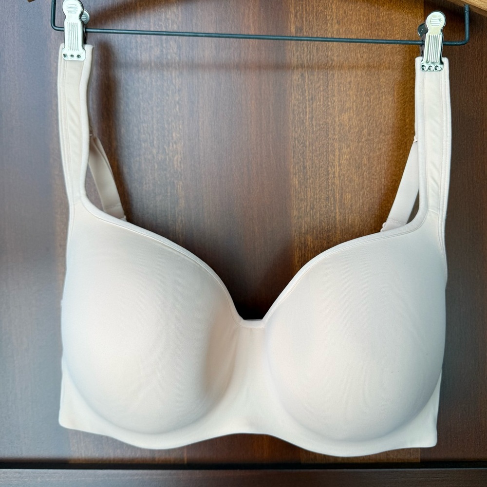 Cacique Orange Cream Lightly Lined Balconette Bra Size 36F
